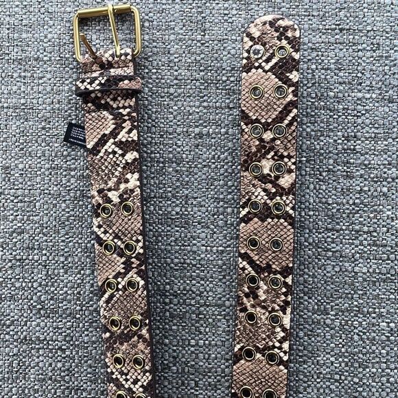 Brandy Melville Belt Large Snake Print Versatile Safari Perfect Accent W Neutral - Picture 5 of 10